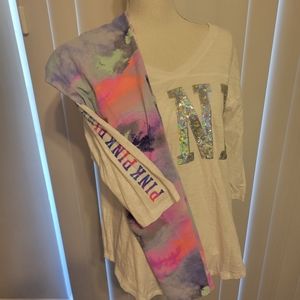 VS PINK 2 PC WATERCOLOR SET WITH BLING